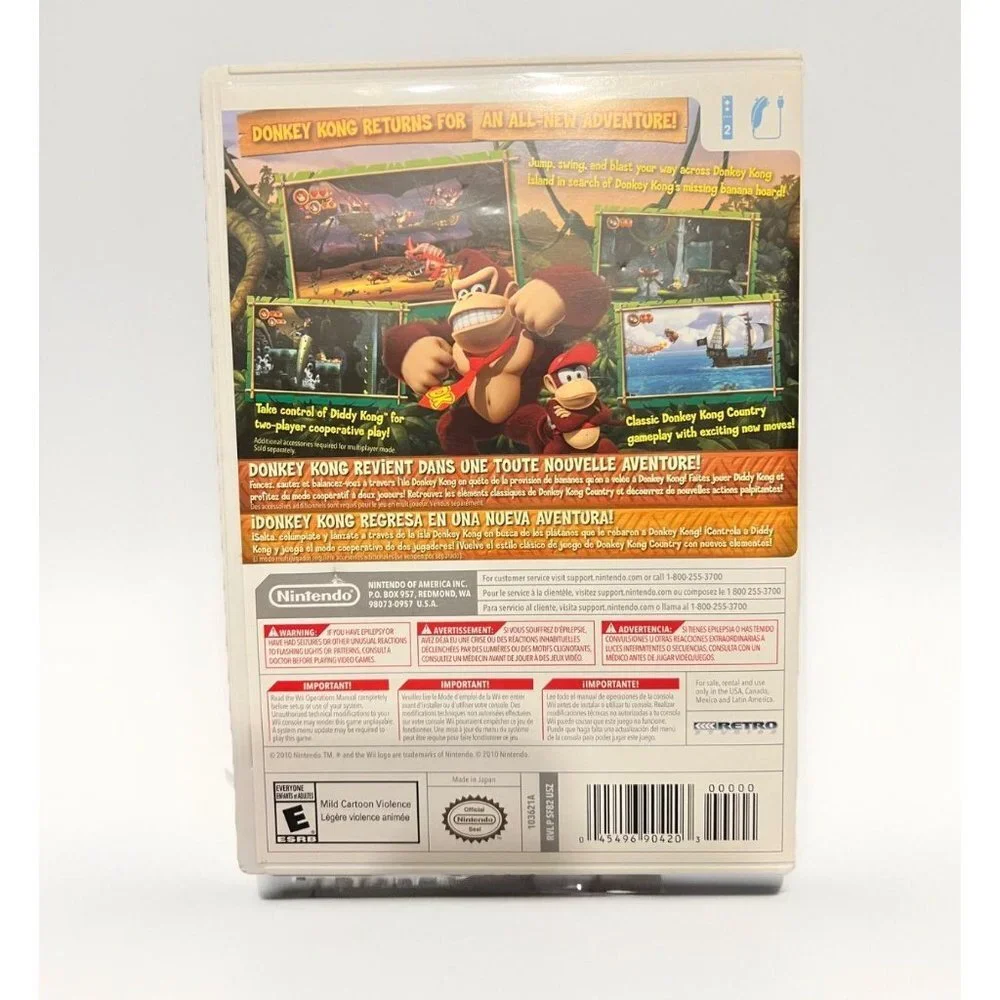 Nintendo Selects Donkey‎ Kong Country Returns Wii 2010 Tested